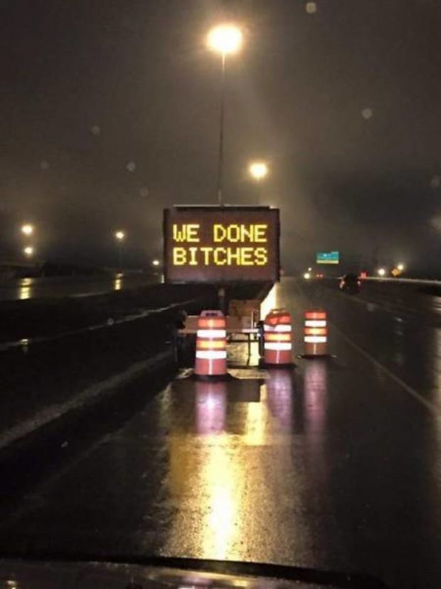 road sign bitches 