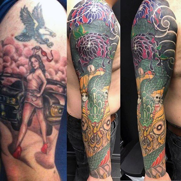 cover up tattoo with a sleeve