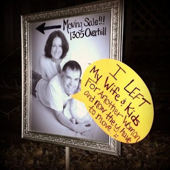 husbanded gone now yard sale to have cash