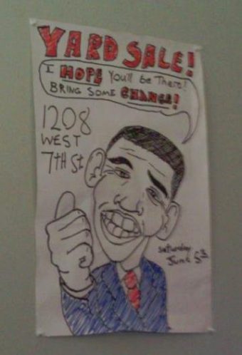 obama yard sale