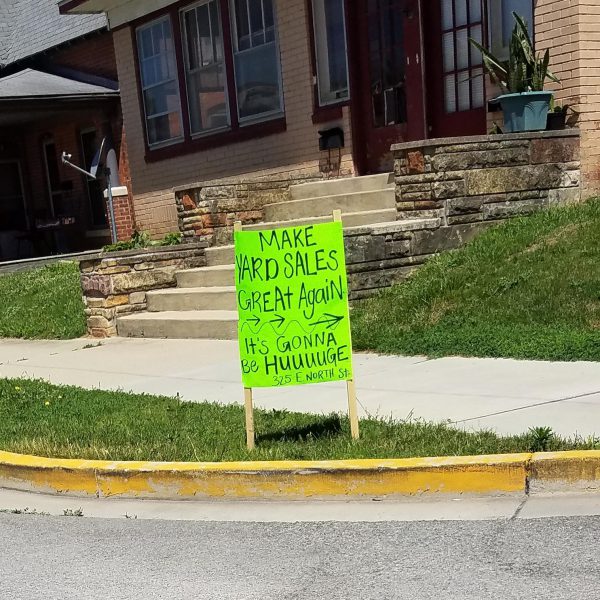 make it great yard sale sign