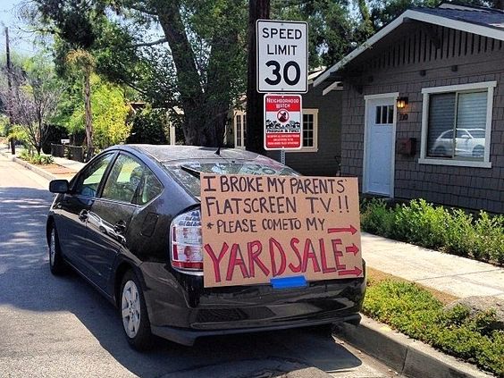yard sign flat screen 