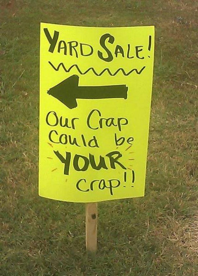 yard sign sale