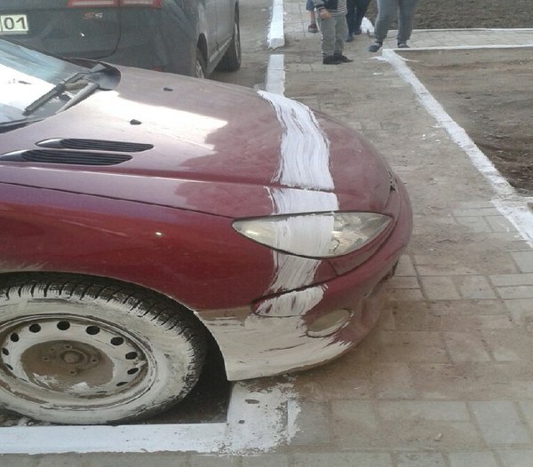 contractor will get fired for paining this car